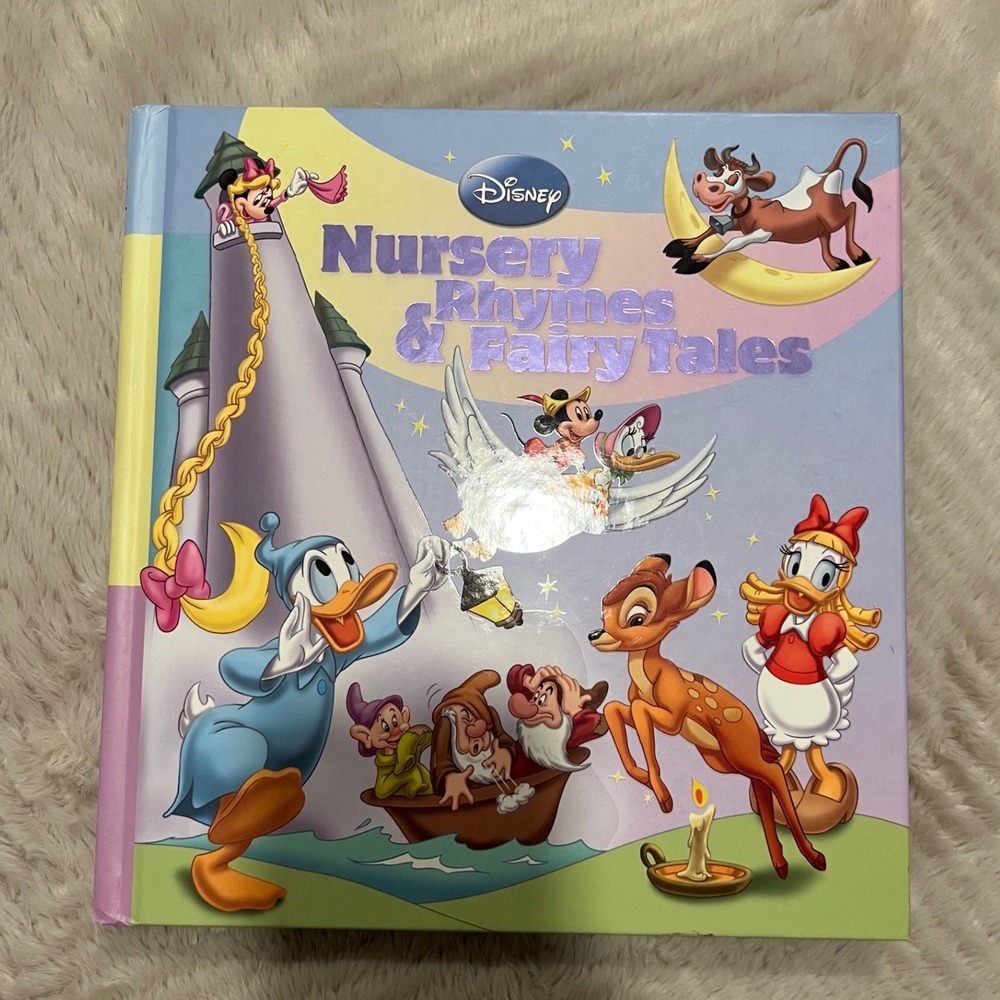 Disney Nursery Rhymes & Fairy Tales Hardcover Book Storybook Multicolor OS